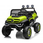 Elektrické autíčko - Mercedes UNIMOG - zelené